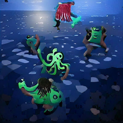 Kraken Dance in the Deep Sea