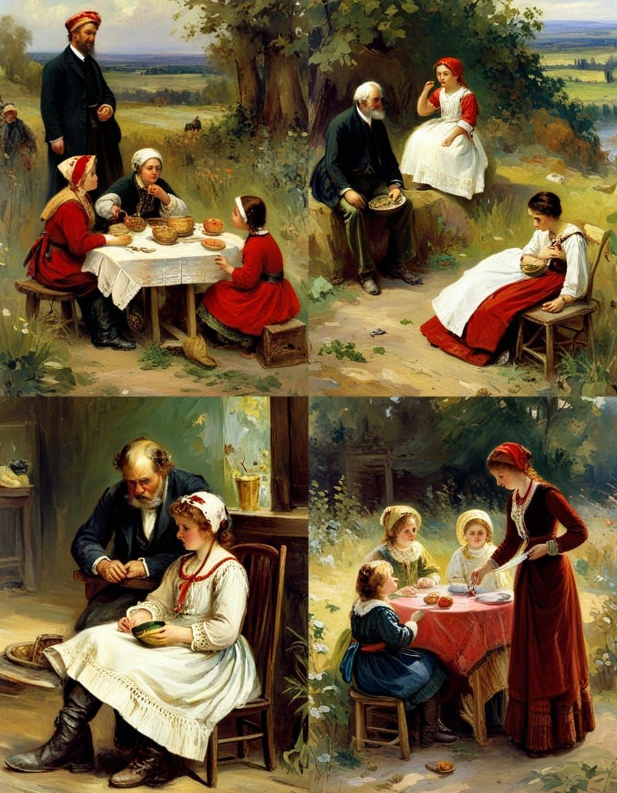 Classic Portrait in 19th Century Style