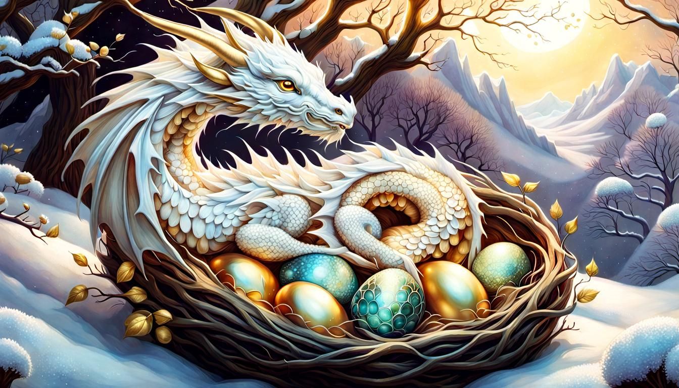 White Dragon Queen Nest