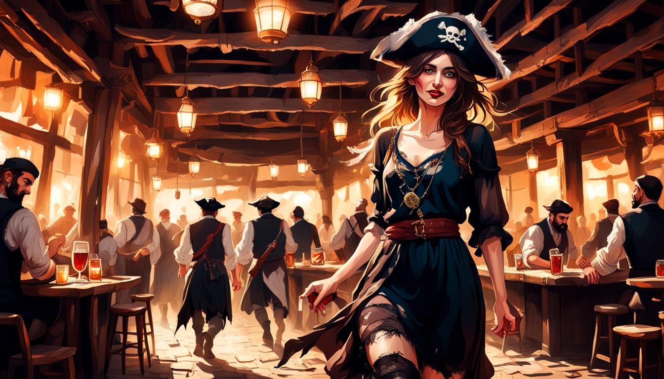 Beautiful Syrian Pirate Girl