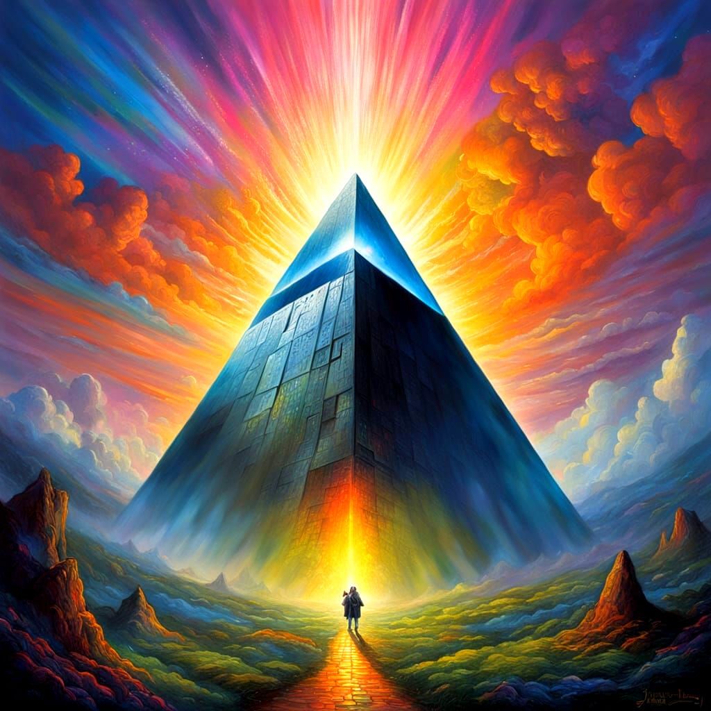 Dark Side of the Moon in Oil Paint