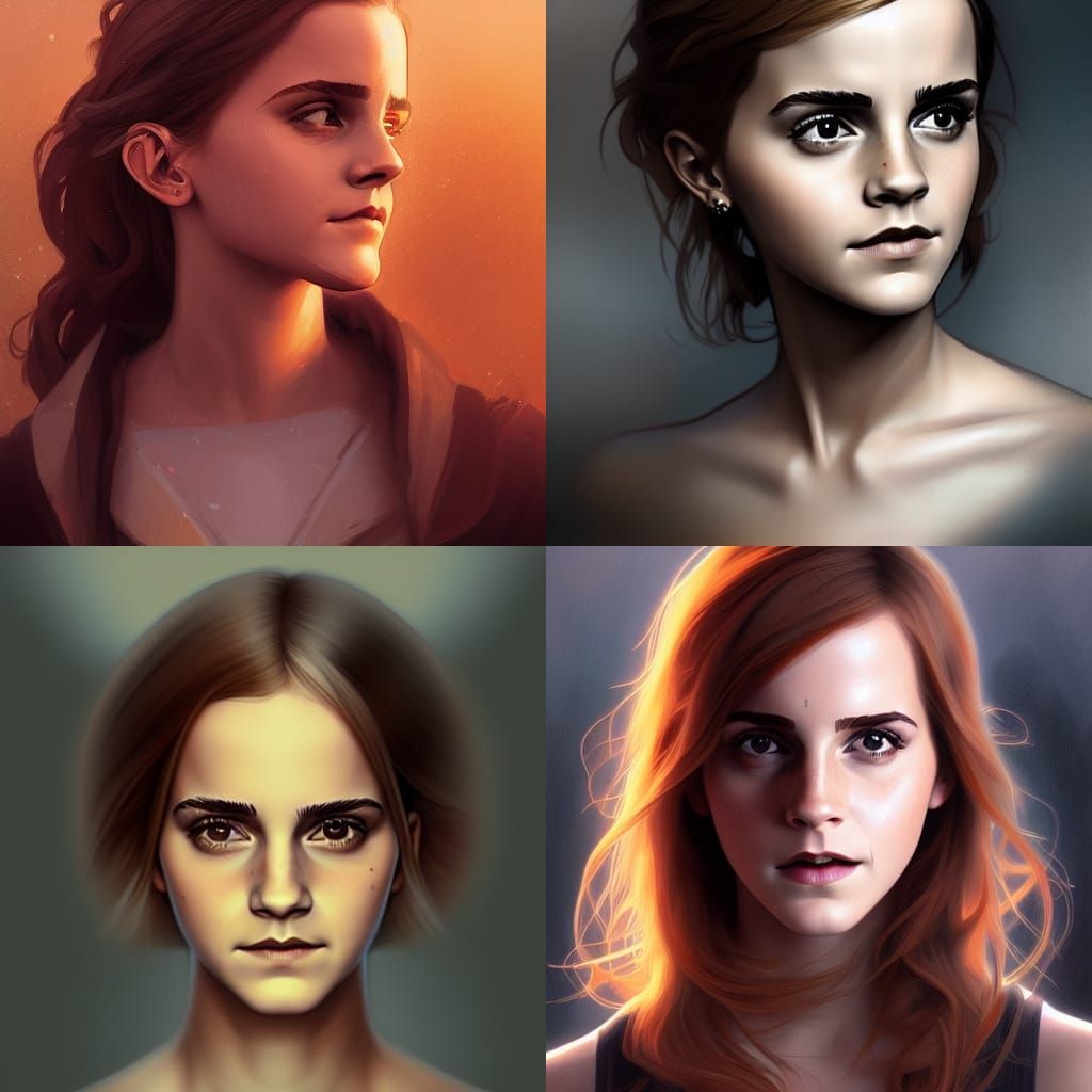 Emma Watson Pumpkin Portrait: Hyperdetailed Concept Art