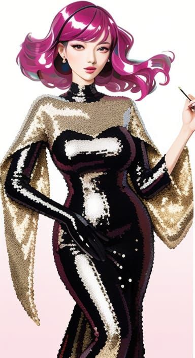 Surreal Abstract Painting with Endless Brush Strokes and Vib...