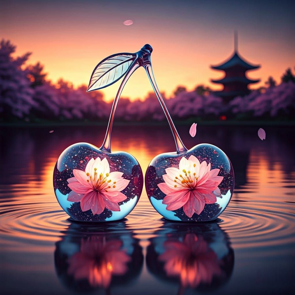 Cherry blossom cherries