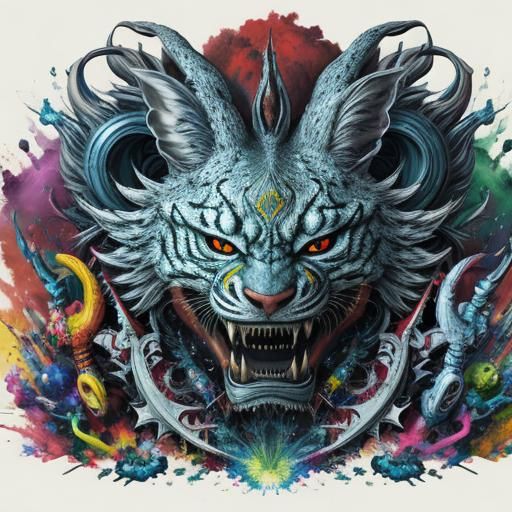 High Resolution Hallucination in Vibrant Colors