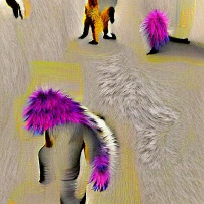 Digitally Generated Furry Character Art