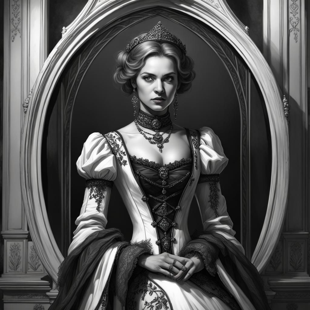 Gothic Duchess Portrait in Disciples III Style