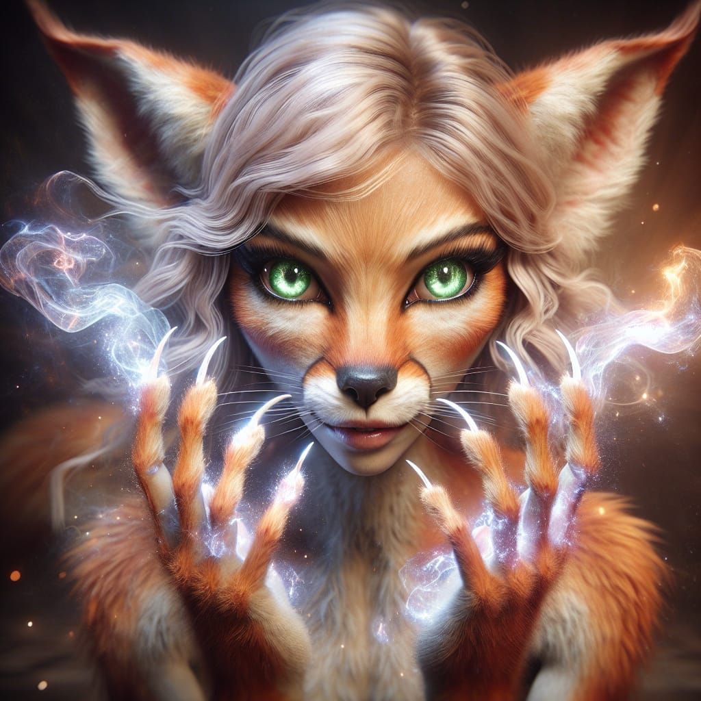 elven/fox feral hybrid