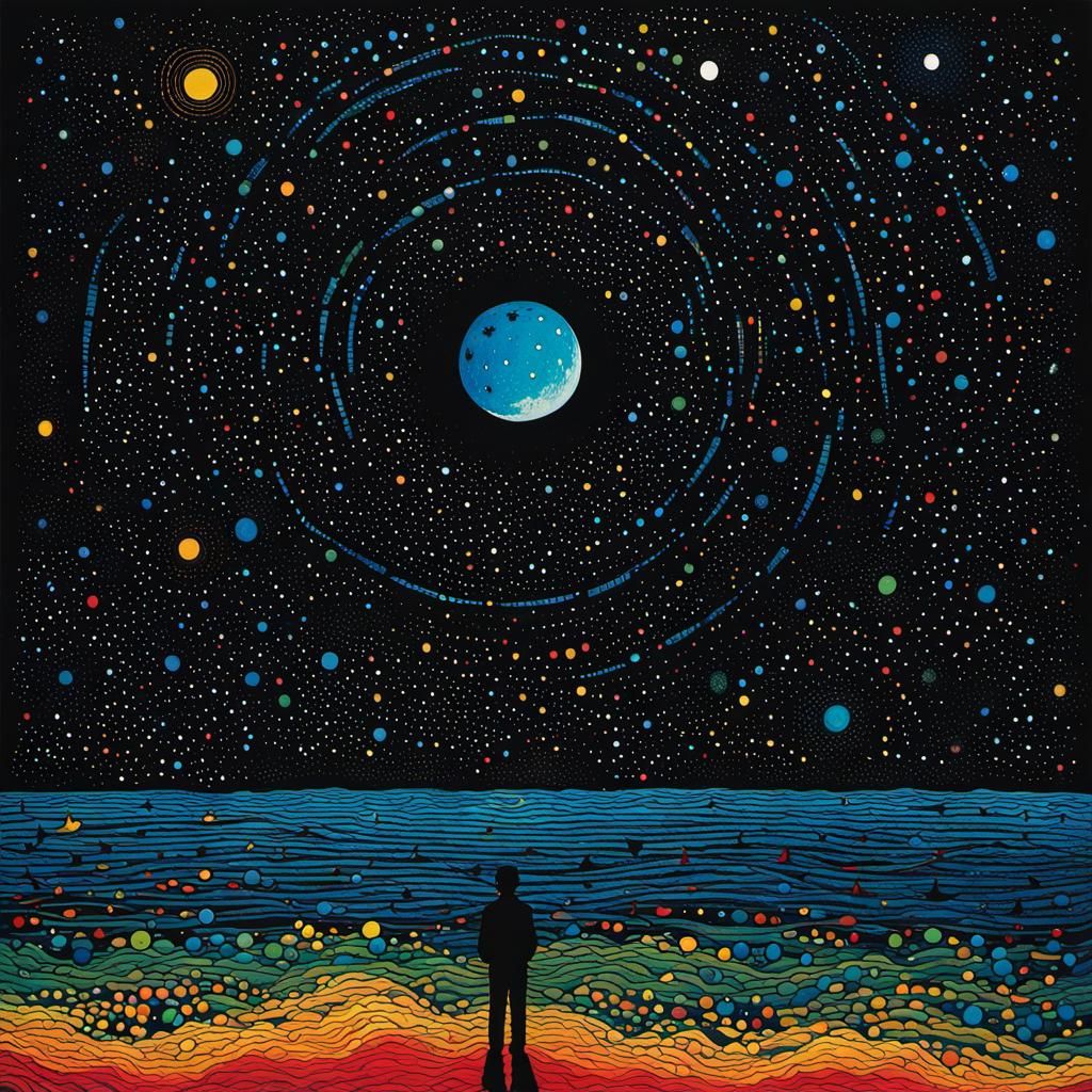 Abstract Abyss Inspired by Surrealist Art