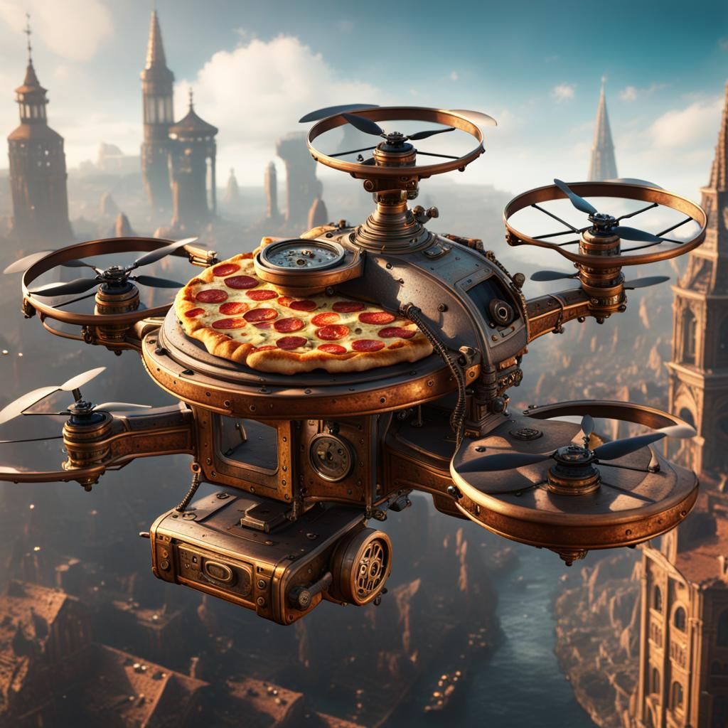 Fresh Pizza Drone