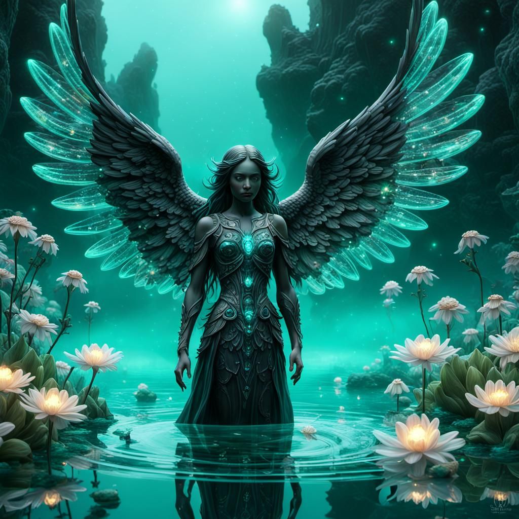 Beautiful black angel