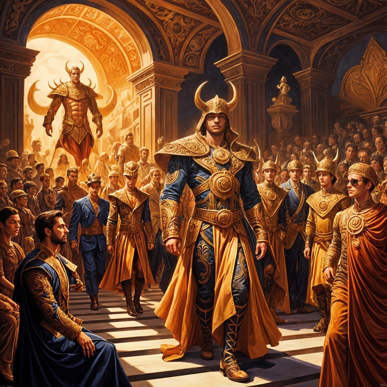 Cyclops Models Strut Runway in Hildebrandt Style