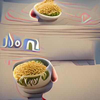 AI Generates Image of Sent Noodles