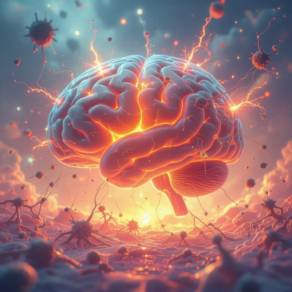 Vibrant Neural Network Reactions in Dreamlike Brain