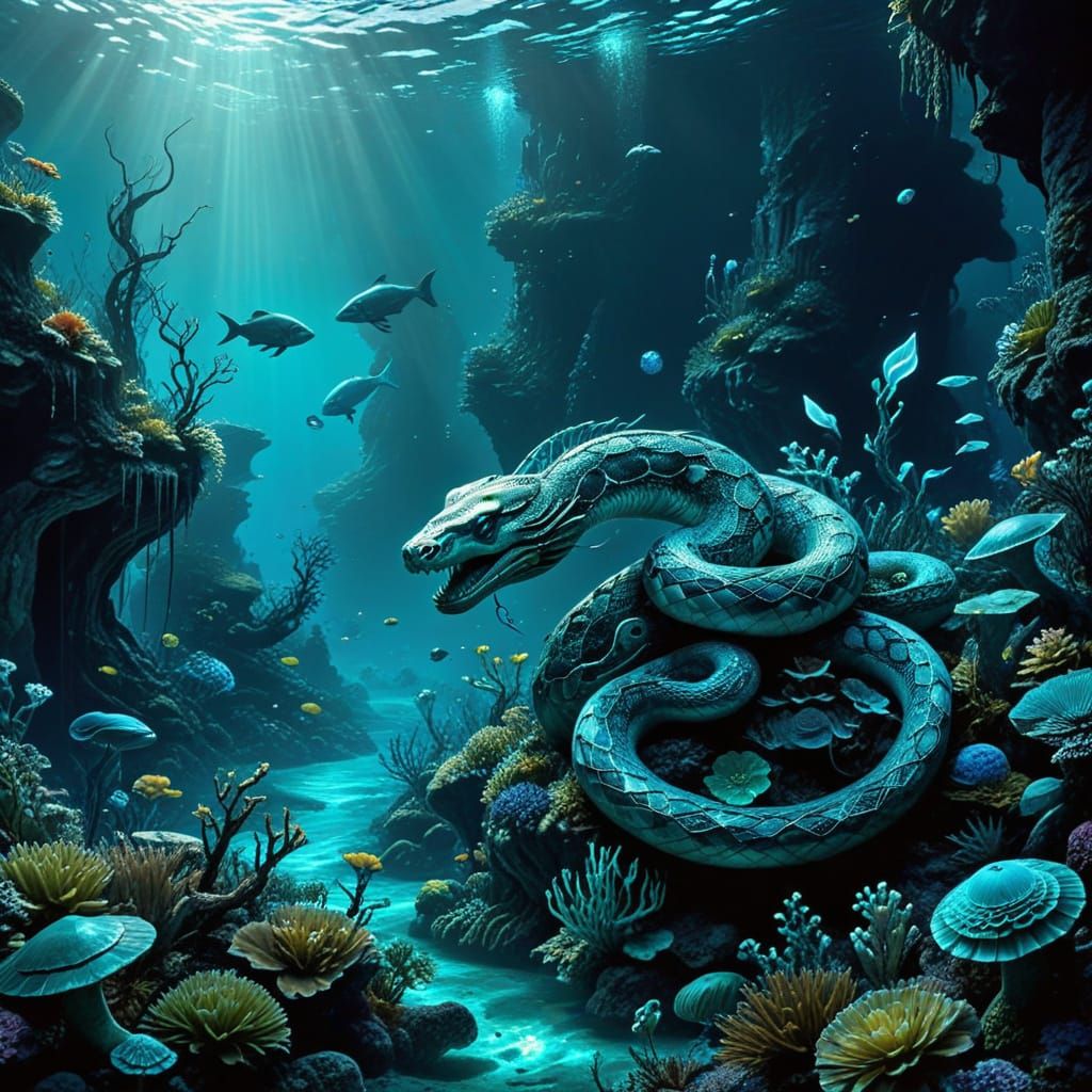 Mystical Serpents Unveil the Secrets of the Great Underwater...