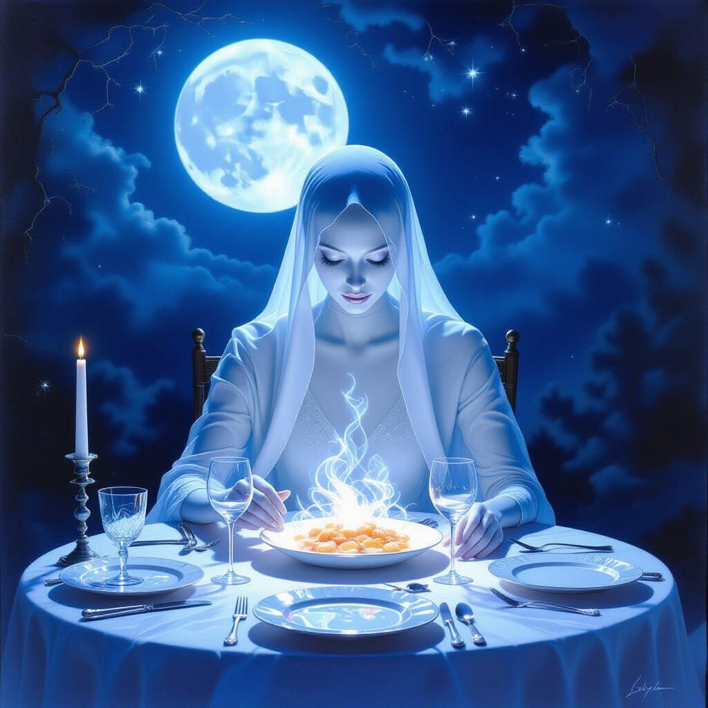 Ethereal Moonlight Dinner by Spectral Figure