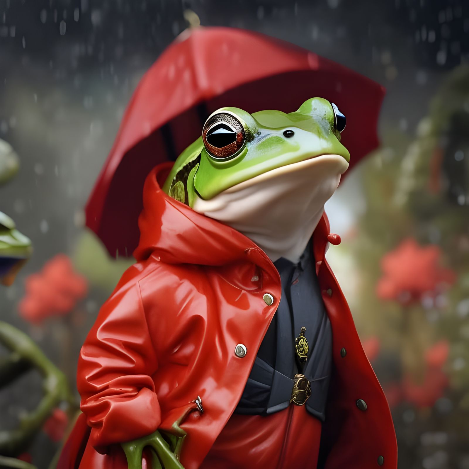 Frog in a Raincoat