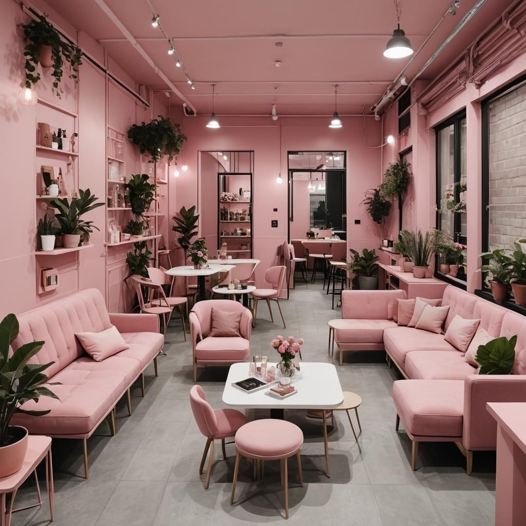 Basic Pink Terrace in a Backroom