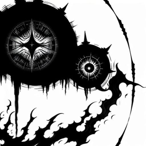 The Moon God Rher: Dark Fantasy Concept Art