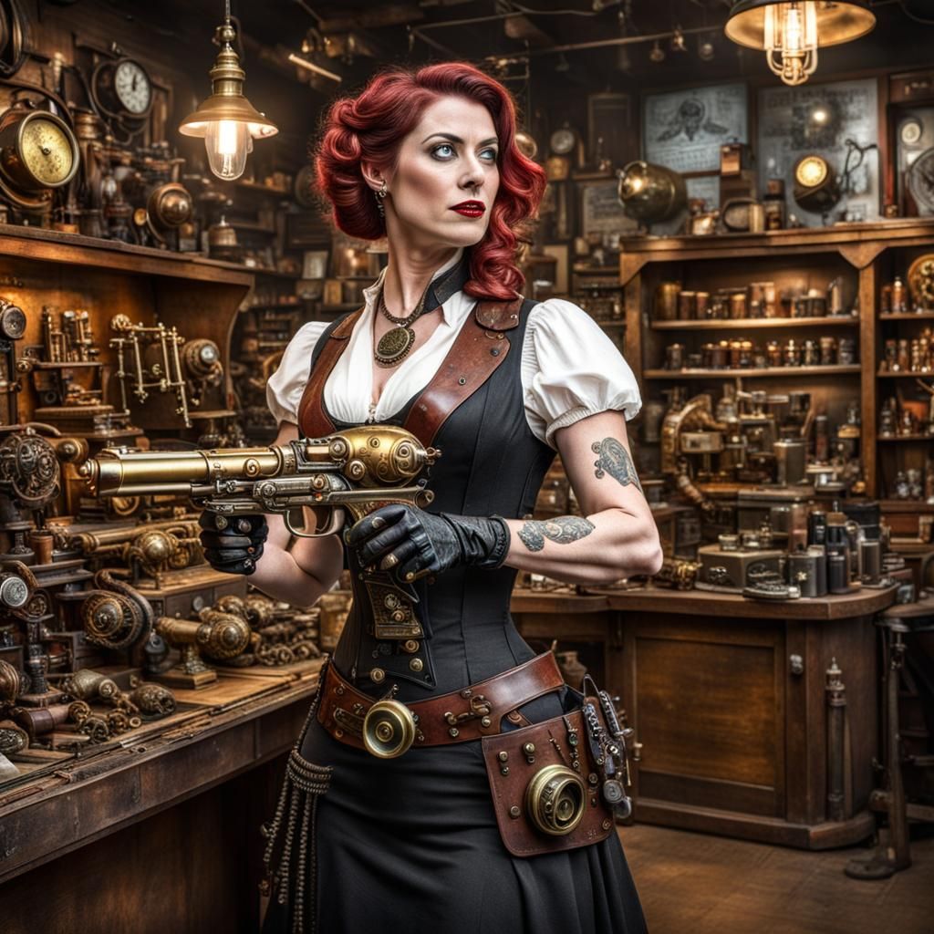 Steampunk Ray Gun Purchase in Cinematic Realism