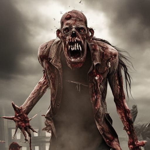 Zombie Wanted Poster: Epic Digital Matte Painting