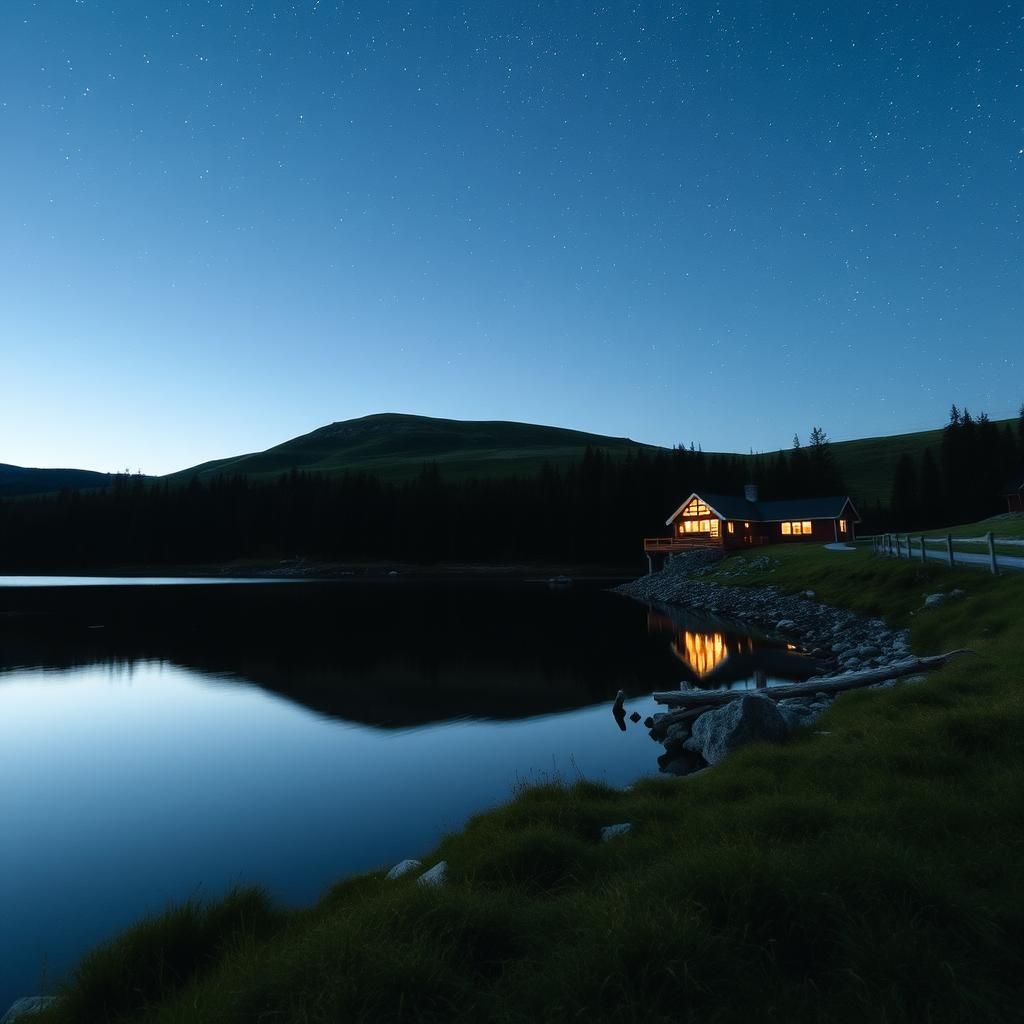 Enchanted Cottagecore Fairy House Illustration