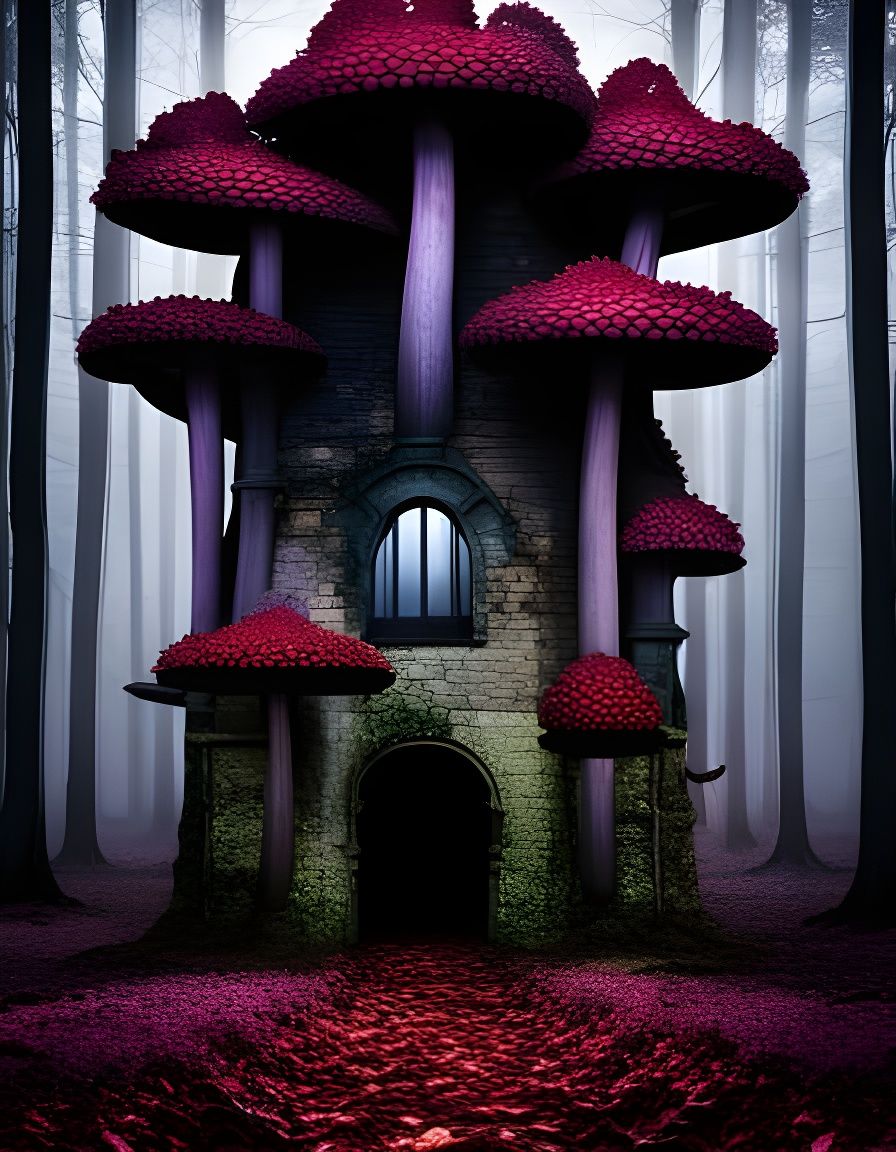 Giant Rafflesia Mushrooms Engulf Woodland House