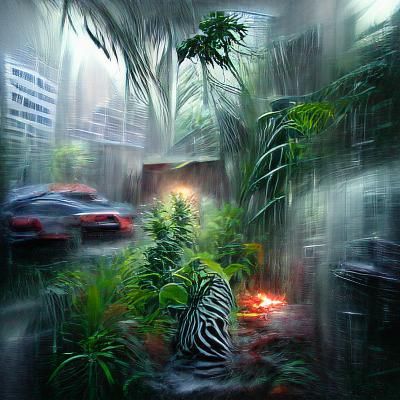 Lush Green Jungle Scene