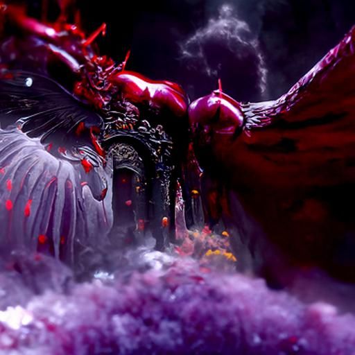 Angel and Devil in Mystical World