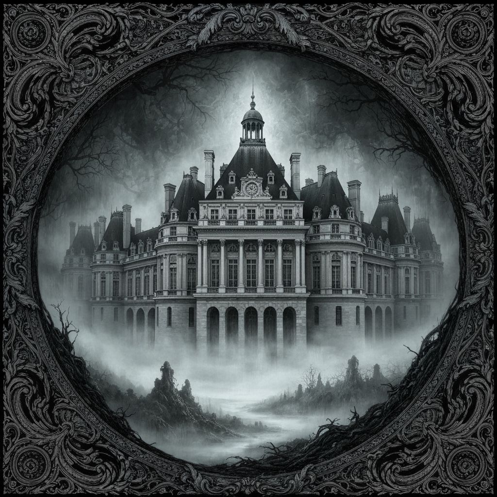 Versailles Castle in Hell, Black & White Horror