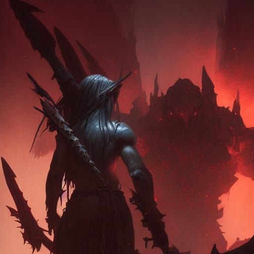 Dark Elf Ambush: A Dark Fantasy Masterpiece