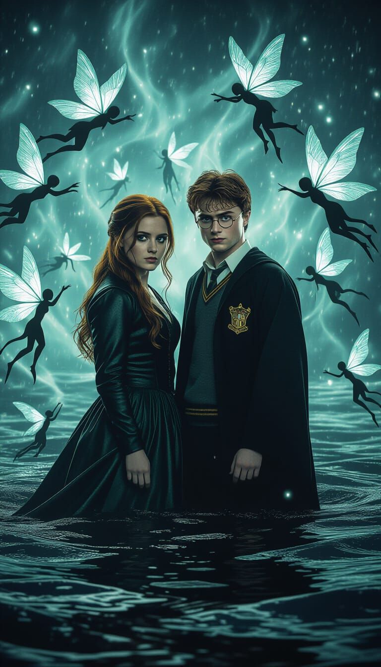 Harry Potter and Ginny Weasley in Ominous Fairytale