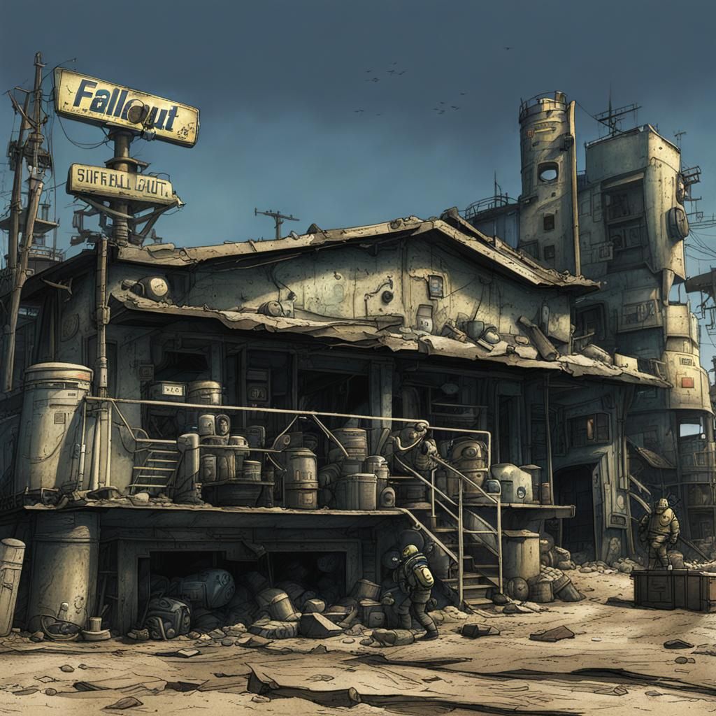 Post-Apocalyptic Fallout Landscape