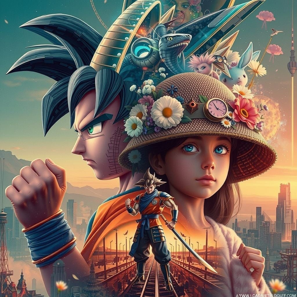 Goku double exposure...