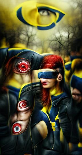 Menacing One-Eyed Cyclops in Digital Art Style