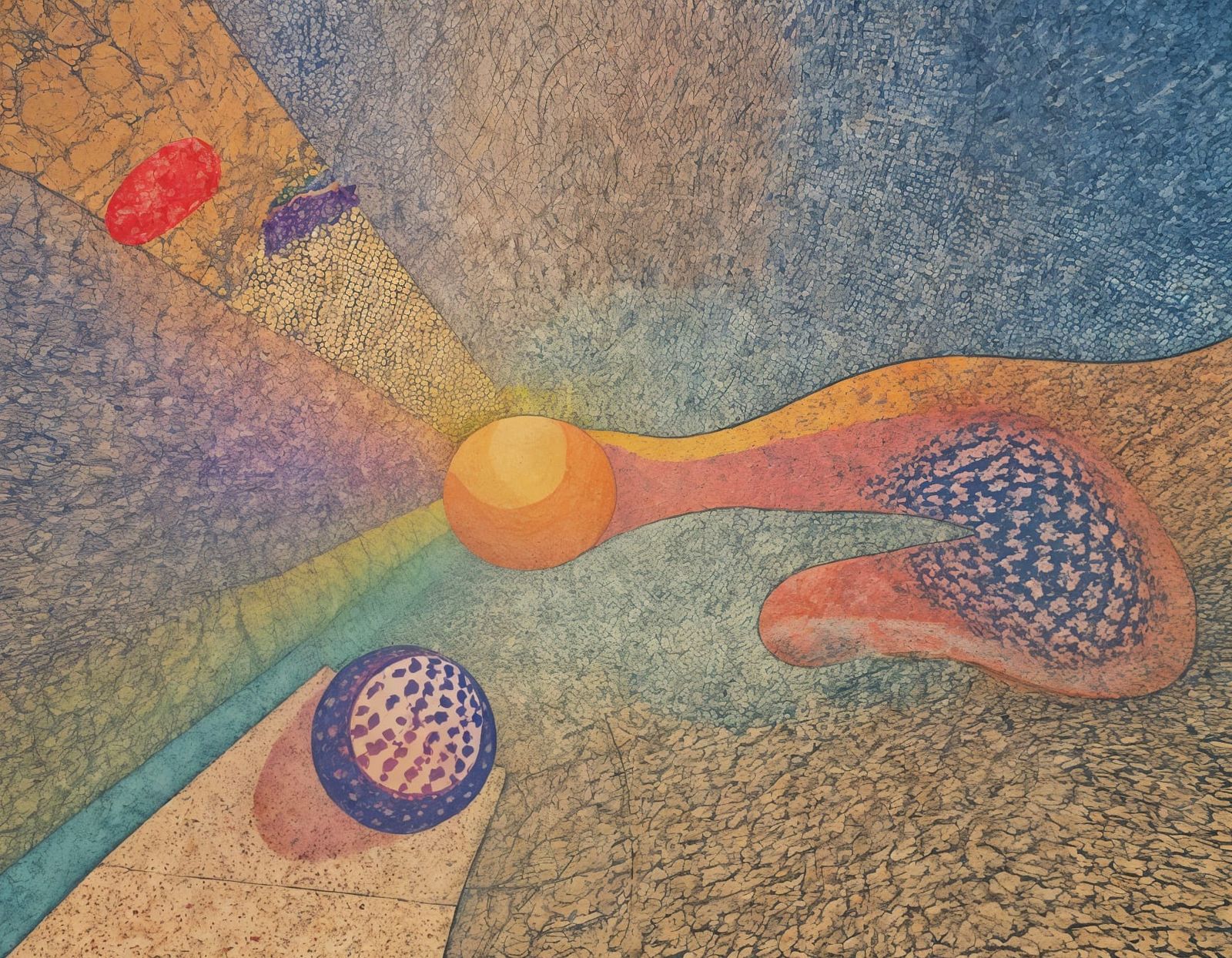 Surreal Minimalist Patterns in Alternate Reality Veil Entran...