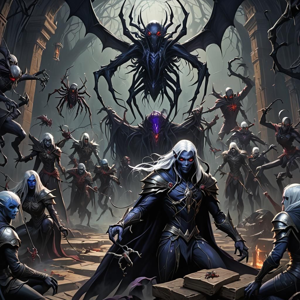Drow Disappearance Campaign: Fantasy Concept Art