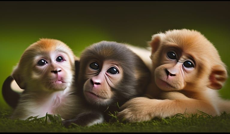Puppy, Monkey, and Baby: Wildlife Photography