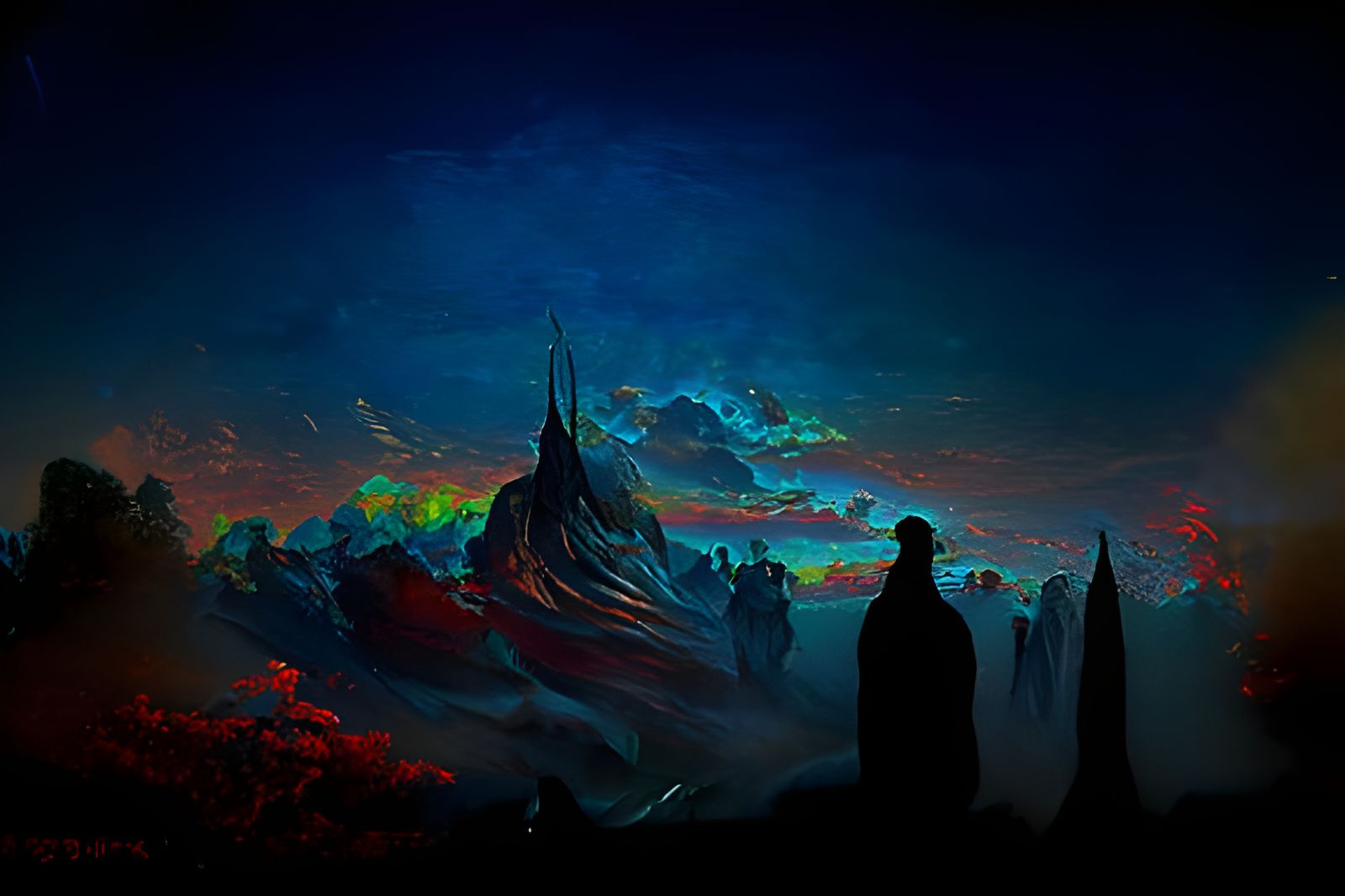 Future Shadows in a Psychedelic Style