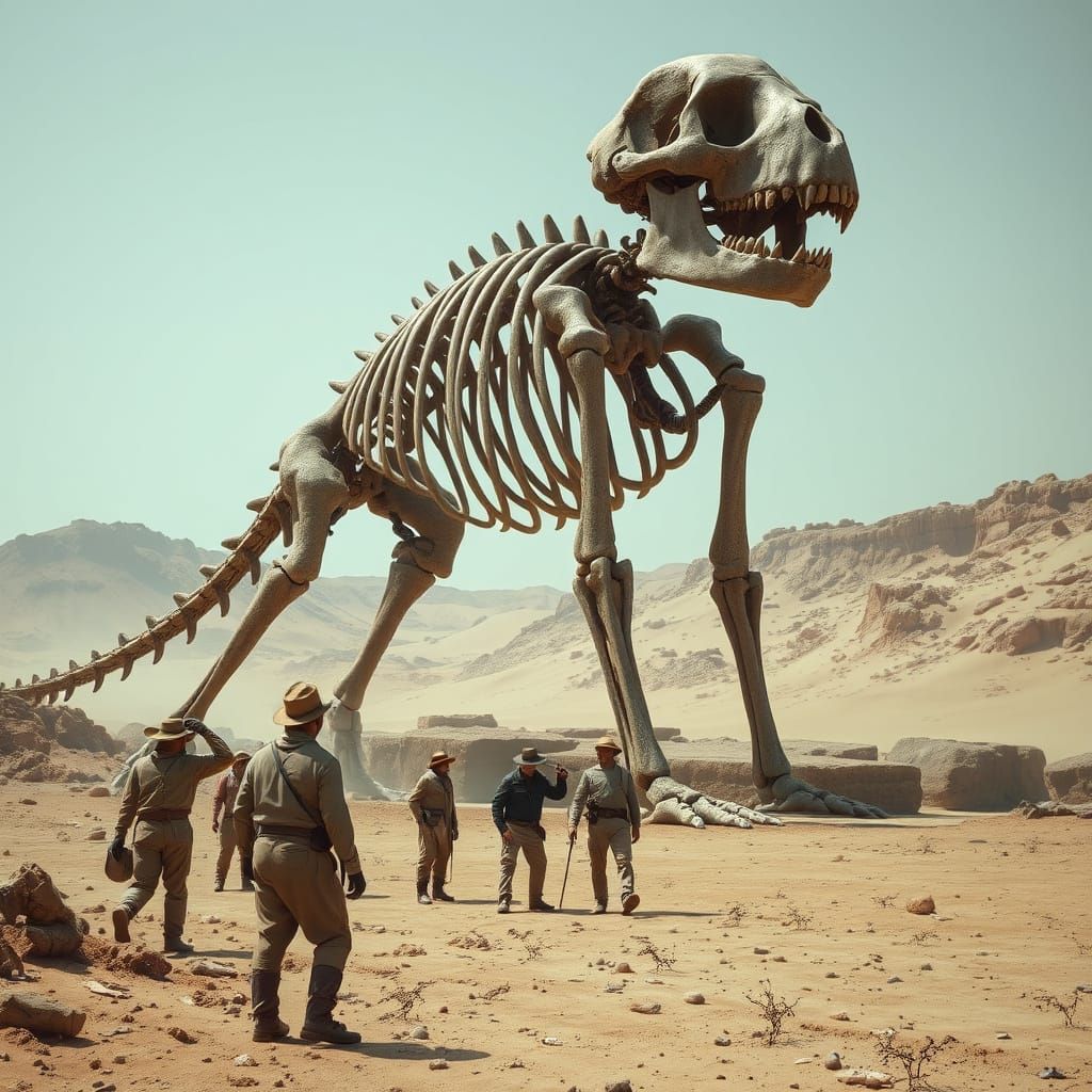 Archaeologists Discover Giant Skeleton in Desert Excavation