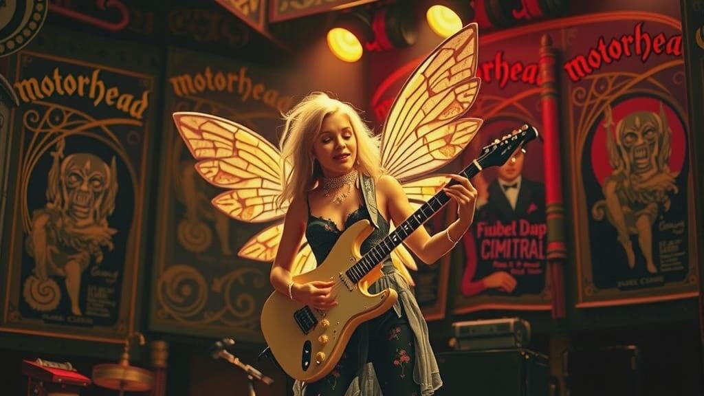 Steampunk Dollhouse Concert with Fairy Guitarist