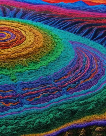 Psychedelic Landscape of Organic Forms