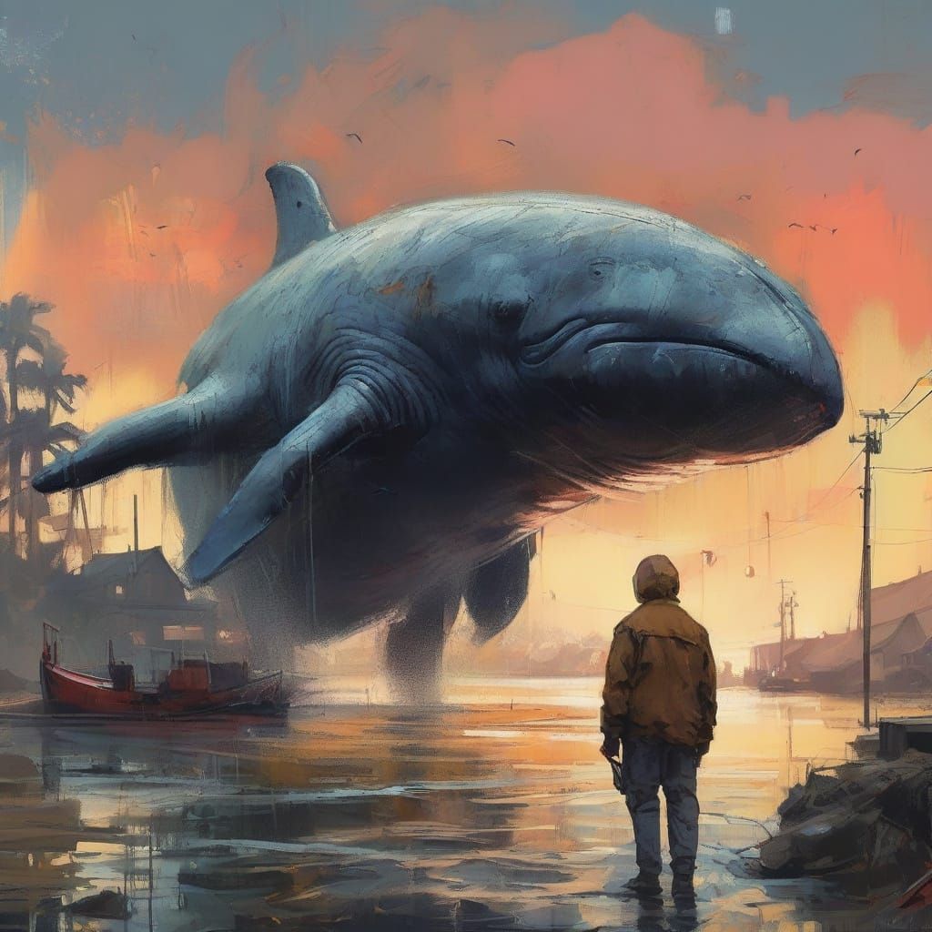 Hyper-Realistic Splash Art Depicts Jonah's Terrifying Whale ...