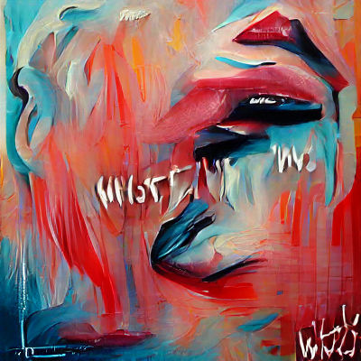 Abstract Acrylic Artwork Conveying Emotion