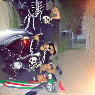 Festive Skeleton in Mexican Attire