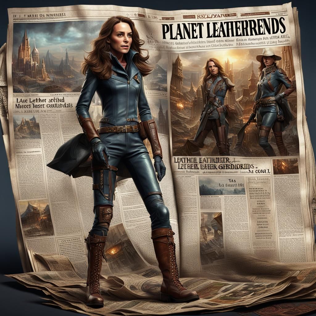 Planet Leather Tabloid: Leather Girlfriends, Digital Art