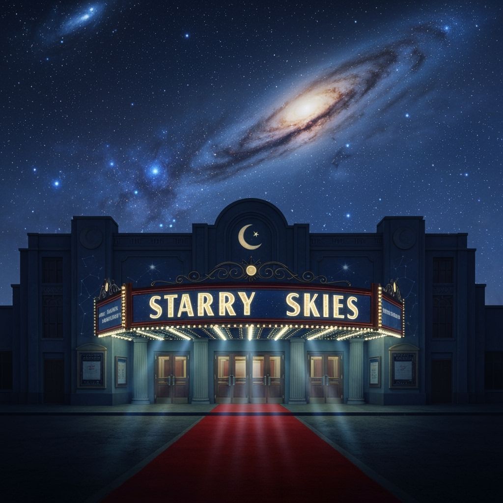 Celestial Theater Under Starry Skies: Matte Painting