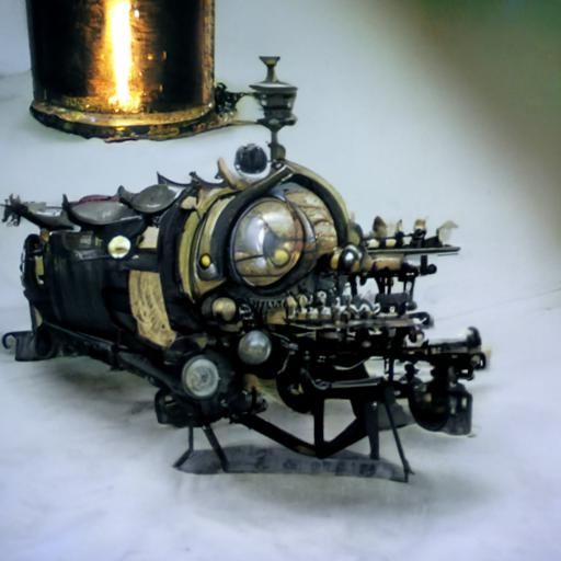 Steampunk Mosquito Engine Illustration