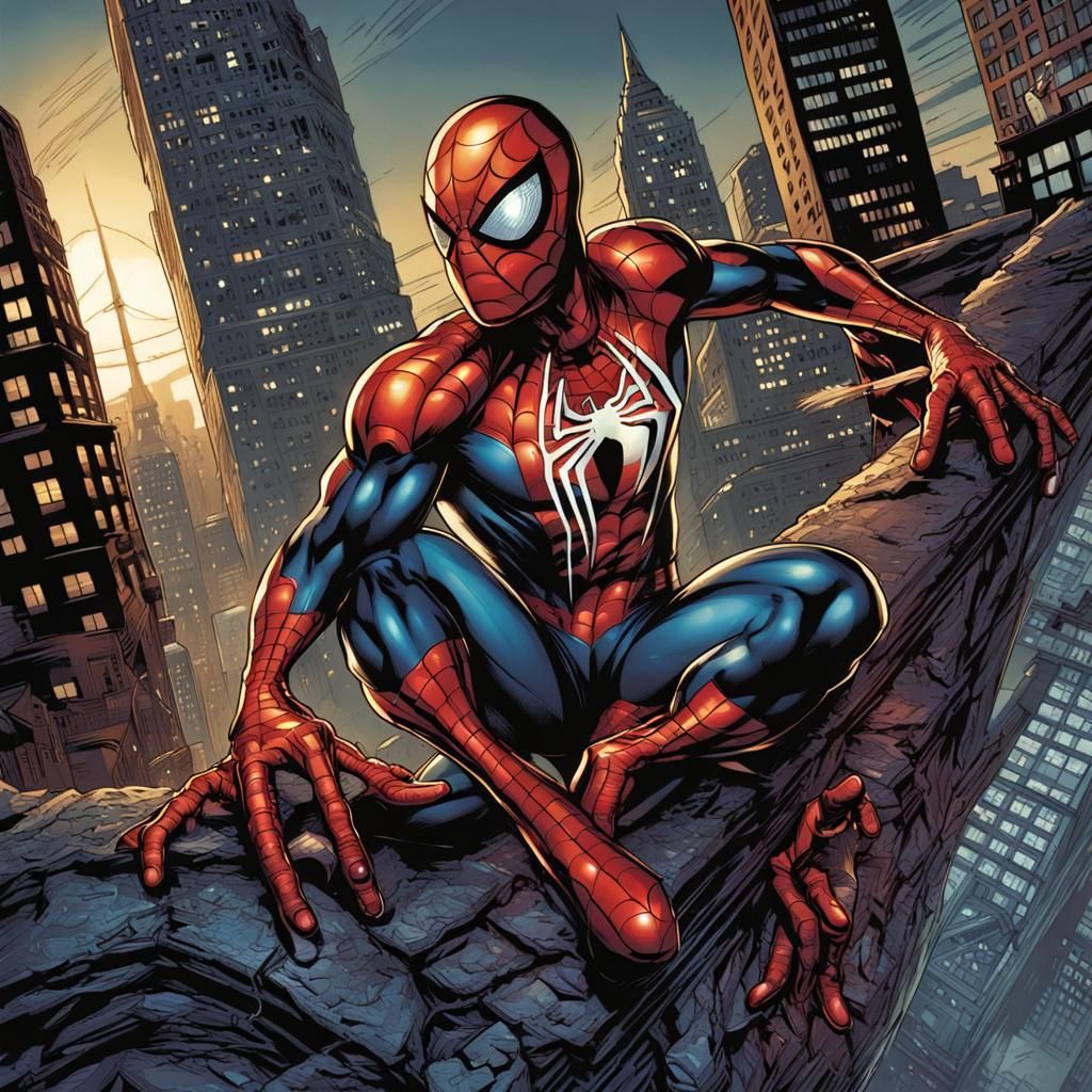 Spiderman Comic Book Art by Mark Brooks