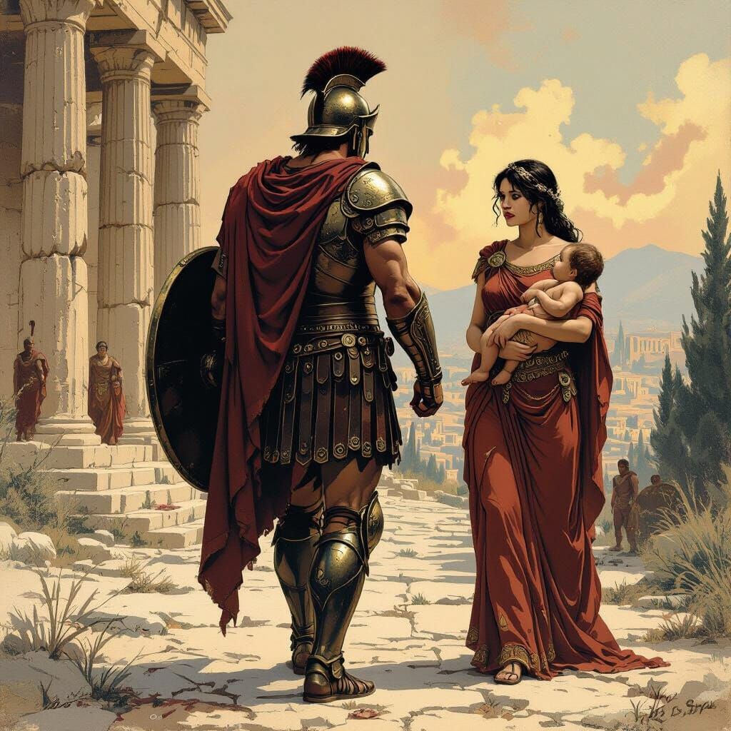 Hector's Farewell to Andromache and Son